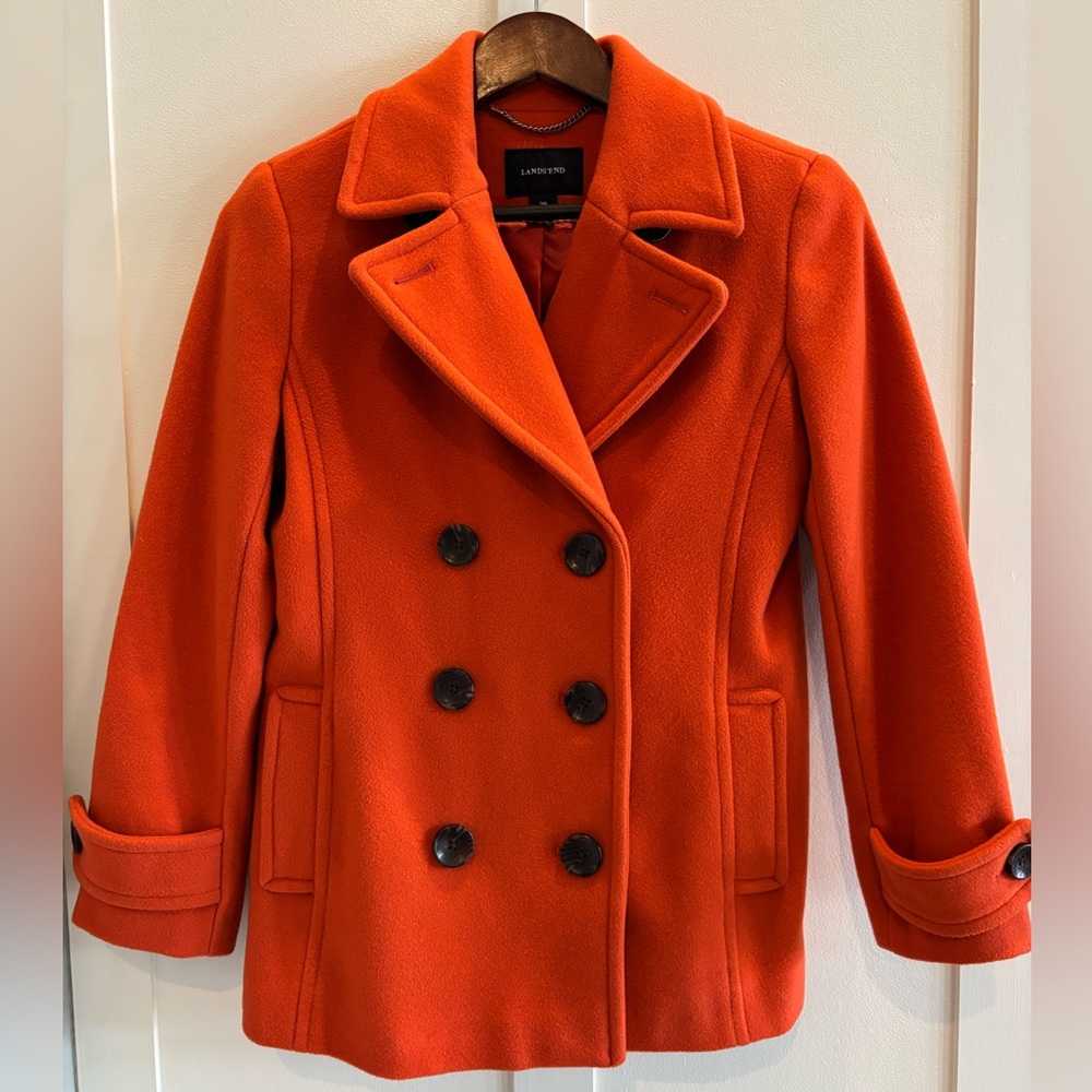 Land’s End Wool/Cashmere Blend Pea Coat